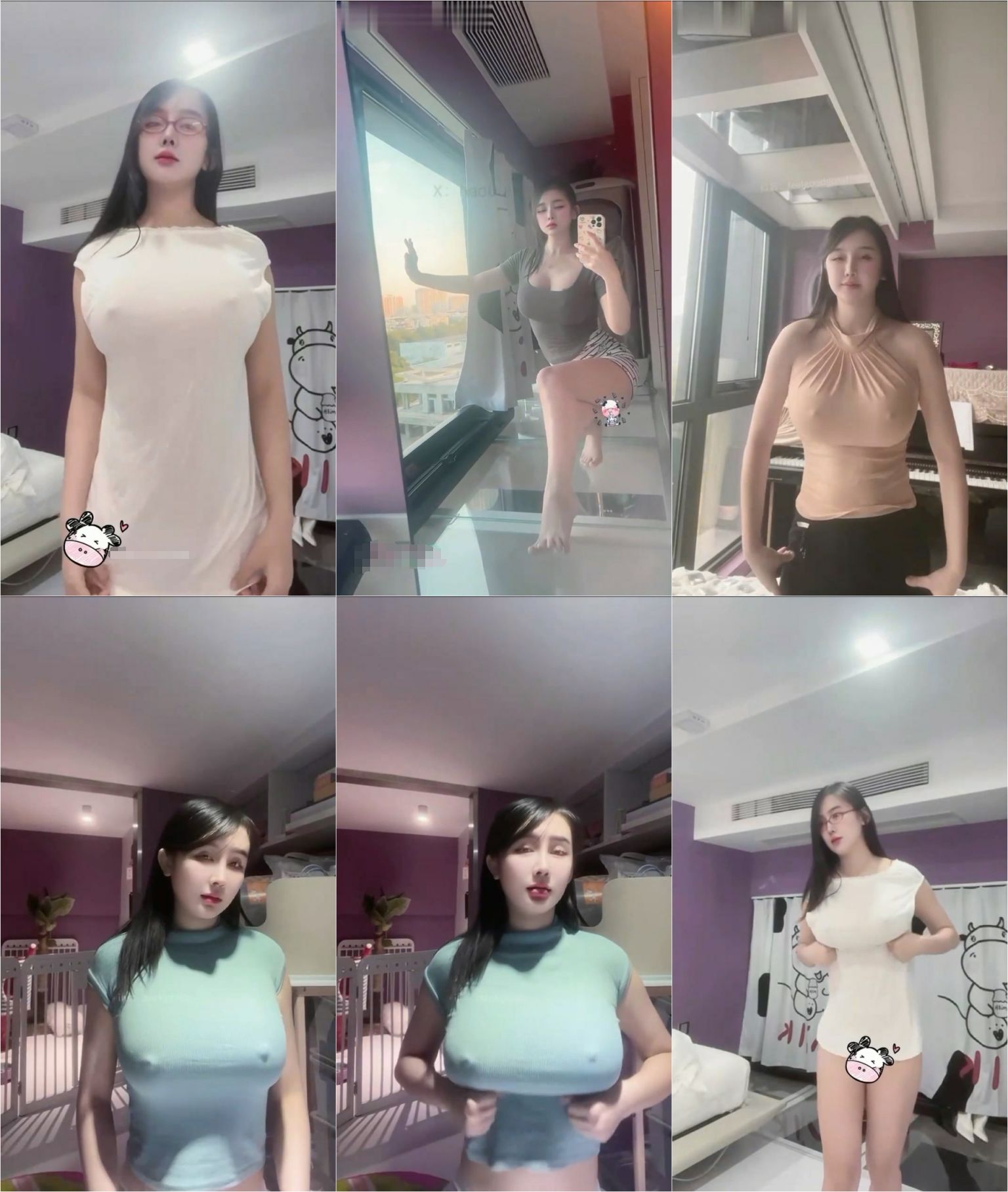 抖音 ❤️冰泉女神❤️ 40万粉 G罩巨乳顶级身材 无罩凸点抖胸舞